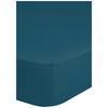 Baumwoll Spannbetttuch Satin Spannbetttuch-Satin 160x200cm - petrol (160,00/200,00cm) - HIP