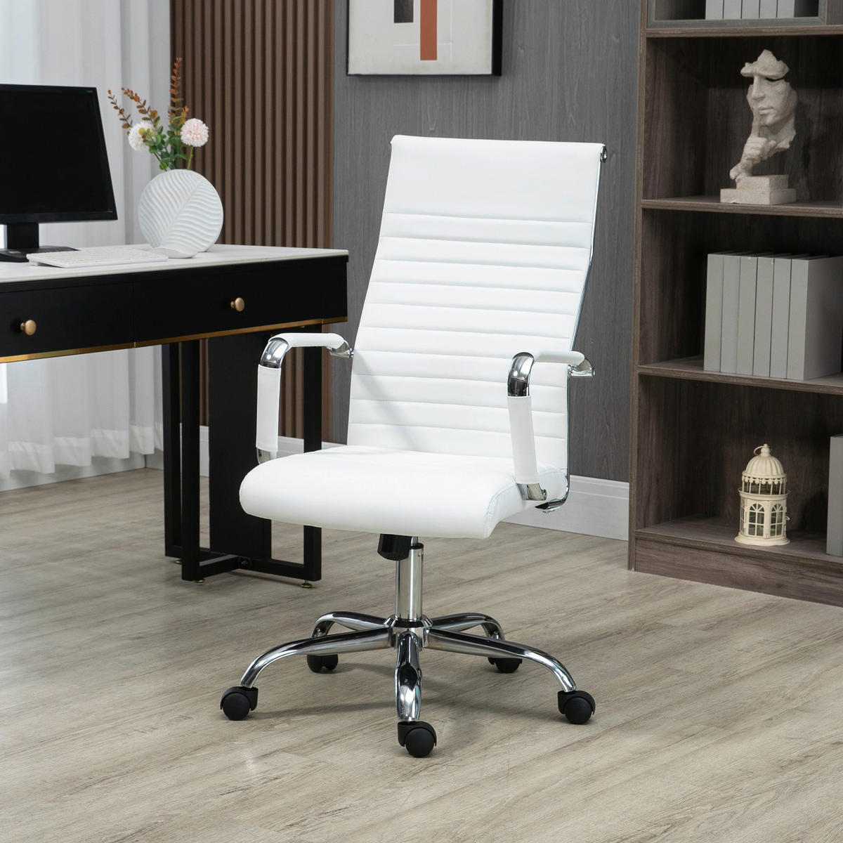 Gaming-Sessel 921-383WT weiß 921-383WT - weiß (54,00/114,00/62,00cm) - Vinsetto