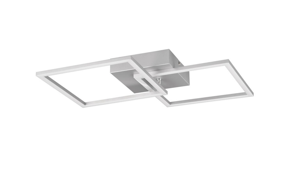 Reality LED-Deckenleuchte Trail R64492187 titanfarbig Metall B/H/T: ca. 60x7x35 cm 1 Brennstellen Trail - titanfarbig (60,00/7,00/35,00cm) - Reality