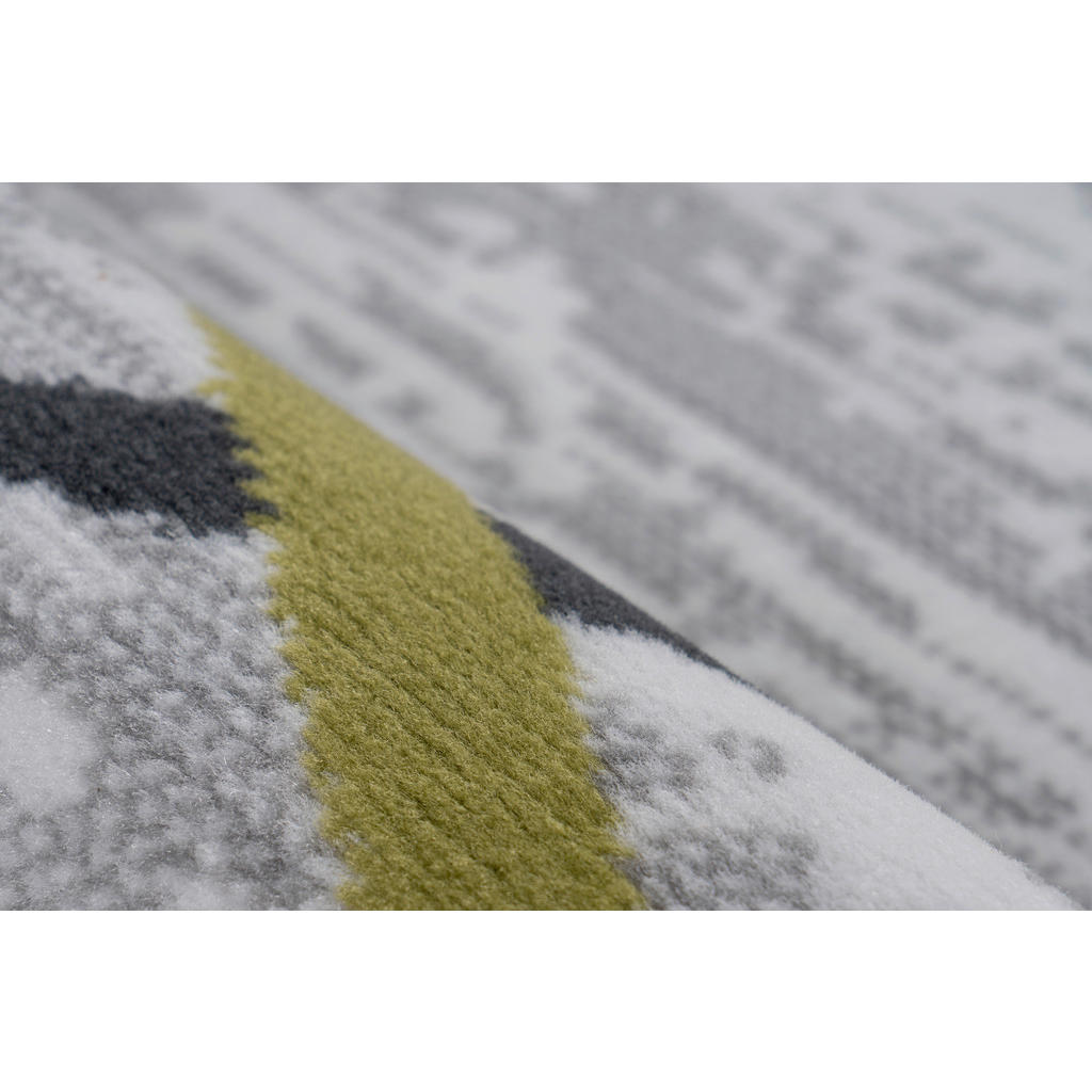 Thumbnail - Kayoom Kurzflorteppich Vancouver 110 grau B/L: ca. 120x170 cm