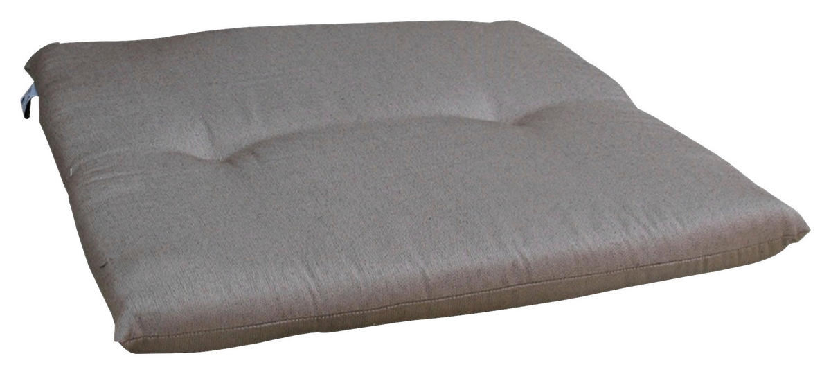 Grasekamp Sitzkissen für Hocker Lanzarote sand Polyester-Mischgewebe B/H/L: ca. 49x4x49 cm Lanzarote - sand (49,00/49,00/4,00cm) - Grasekamp