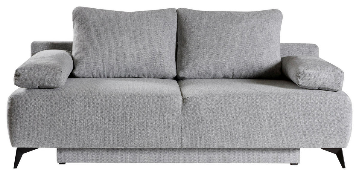 Dauerschlafsofa Viktoria grau B/H/T: ca. 212x97x98 cm Viktoria - schwarz/grau (212,00/97,00/98,00cm)