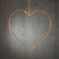 Luca Lighting LED-Dekoleuchte schwarz Metall LED-Herz - schwarz - Luca Lighting