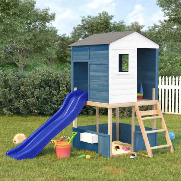 VidaXL Spielturm blau Spielturm - blau - VidaXL