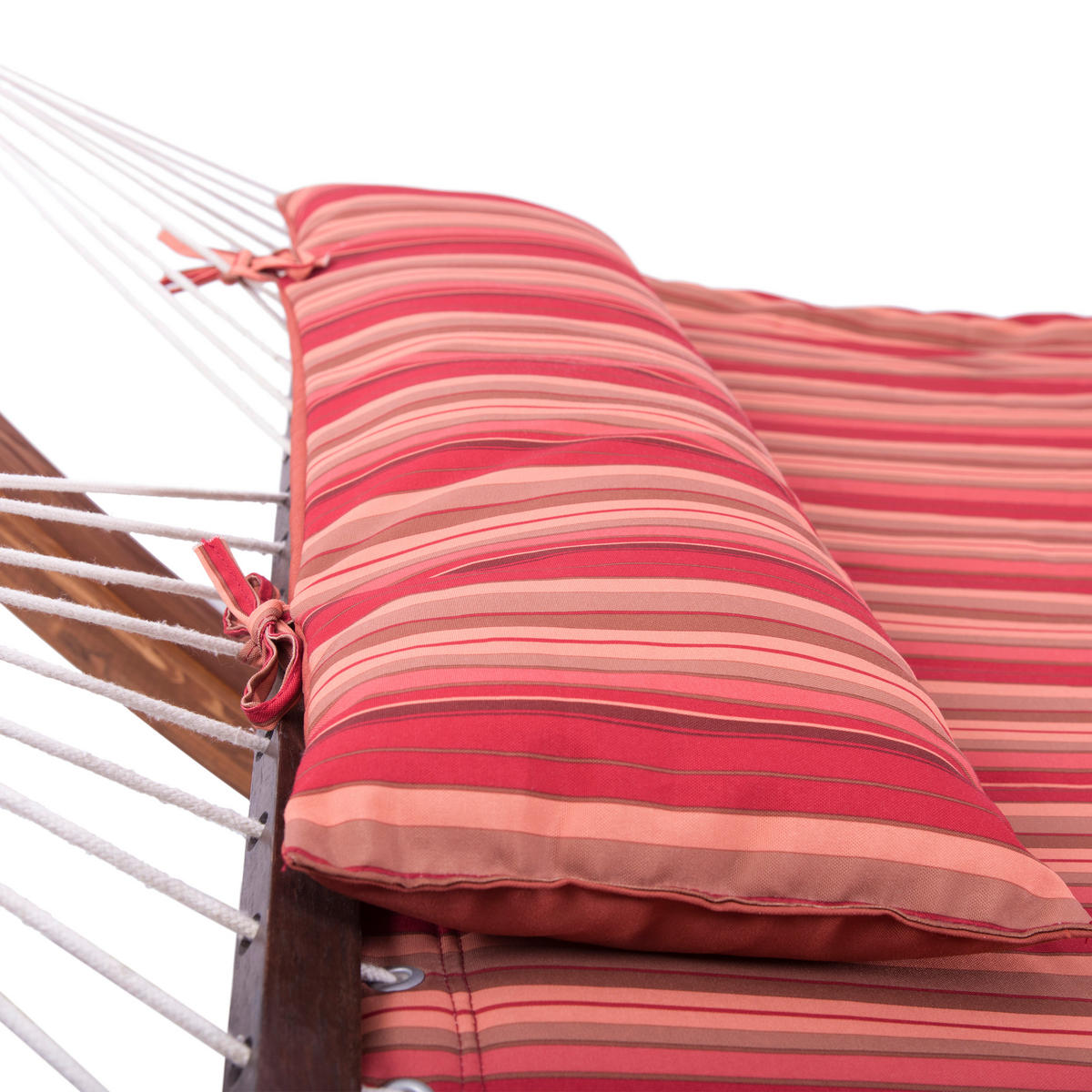 AXI Hängematte Hawaii braun Holz B/H/T: ca. 120x130x320 cm Hawaii - braun/rot (120,00/130,00/320,00cm) - AXI
