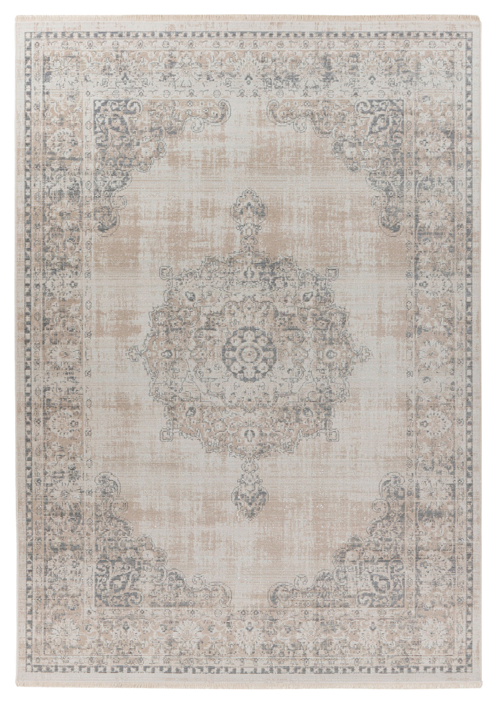 360Living Teppich Dilan grau B/L: ca. 80x150 cm Dilan - grau (80,00/150,00cm) - 360Living