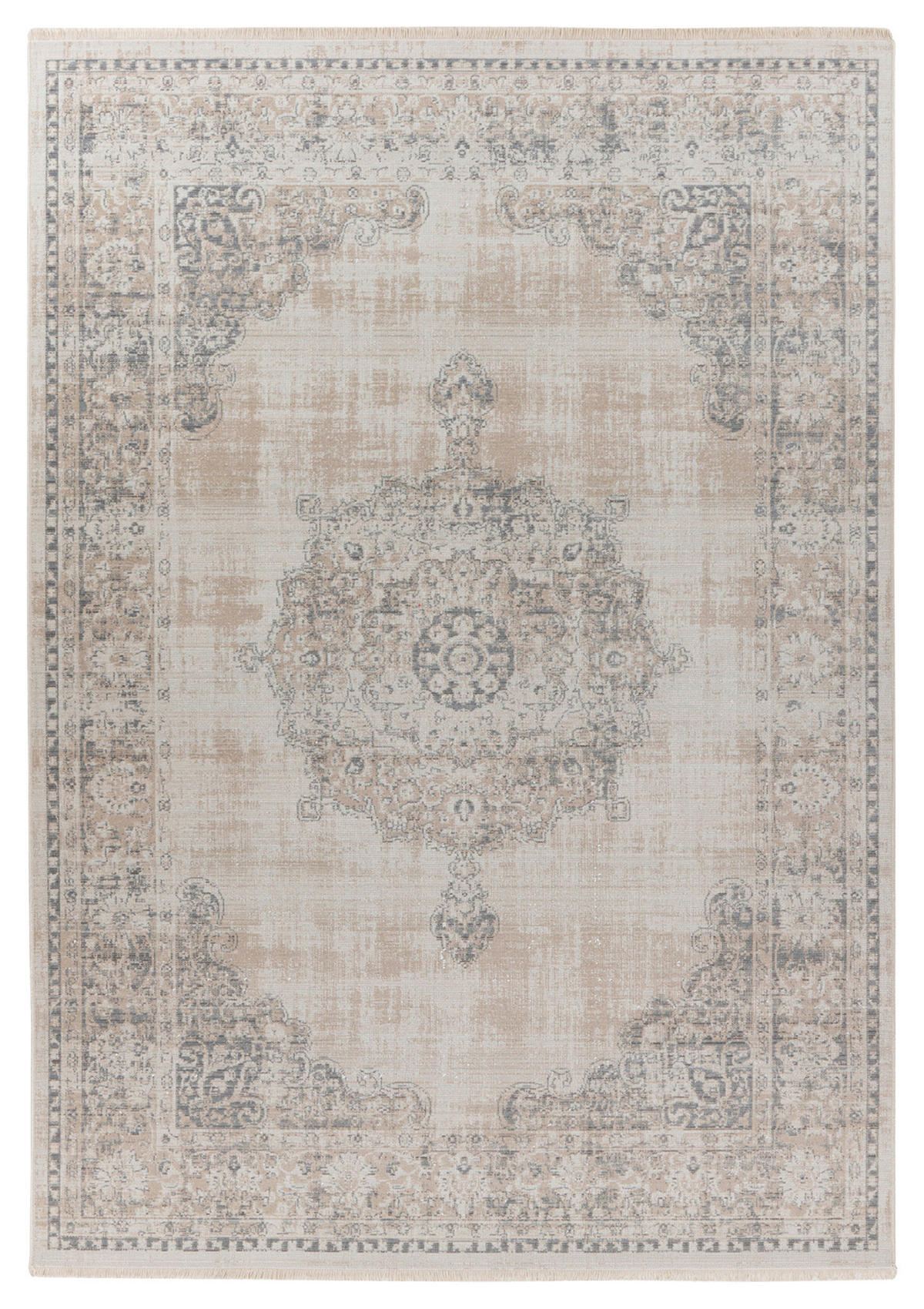 360Living Teppich Dilan grau B/L: ca. 80x150 cm Dilan - grau (80,00/150,00cm) - 360Living