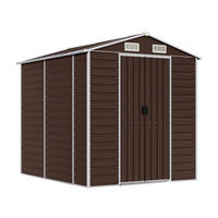 VidaXL Gartenhaus braun B/H/T: ca. 191x198x215 cm Gartenhaus - braun (191,00/198,00/215,00cm) - VidaXL