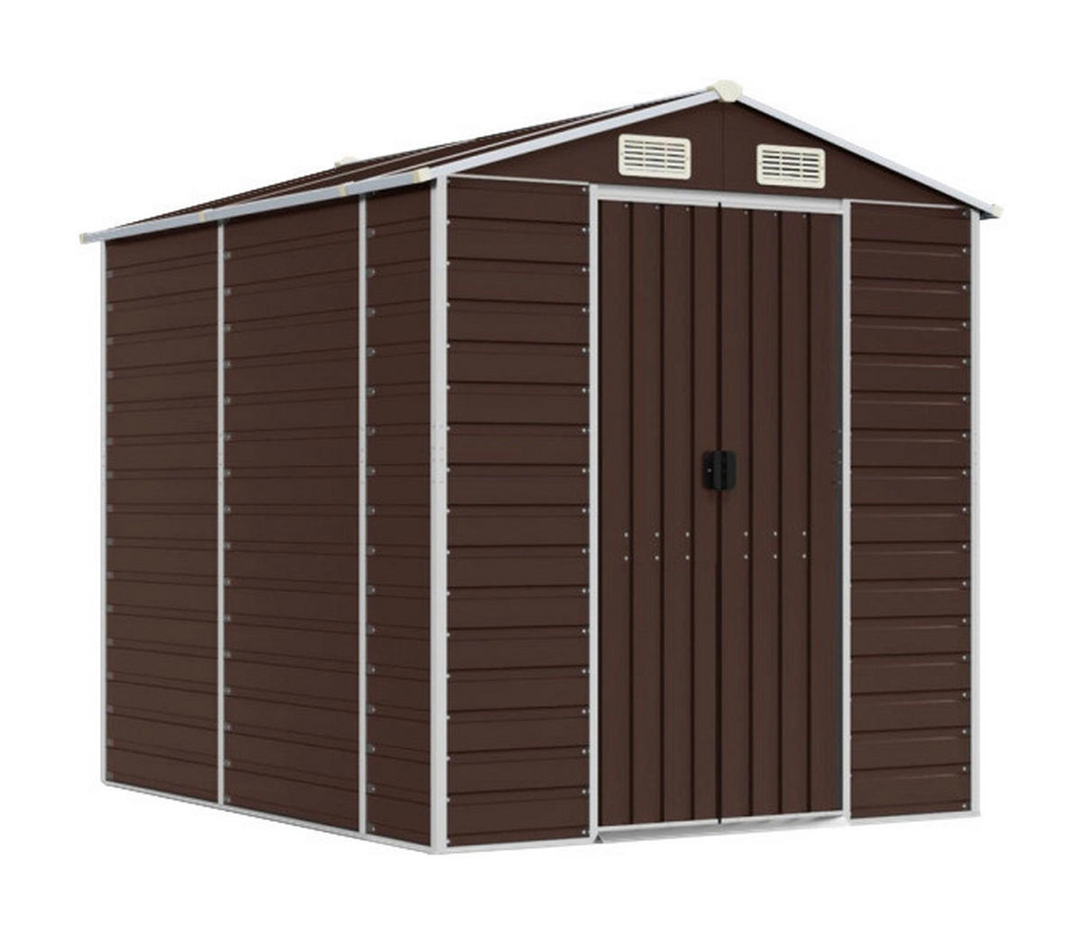 VidaXL Gartenhaus braun B/H/T: ca. 191x198x215 cm Gartenhaus - braun (191,00/198,00/215,00cm) - VidaXL