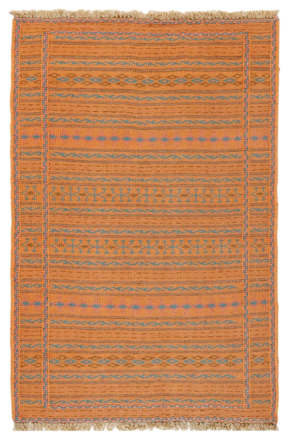 PersaTepp Teppich Kelim Kordi gelb B/L: ca. 77x117 cm Kelim Kordi - gelb (77,00/117,00cm) - PersaTepp