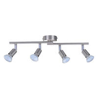Spotbalken Joris nickel matt Metall L: ca. 50 cm GU10 4 Brennstellen Spotbalken_4flg.Joris - nickel matt (50,00cm)