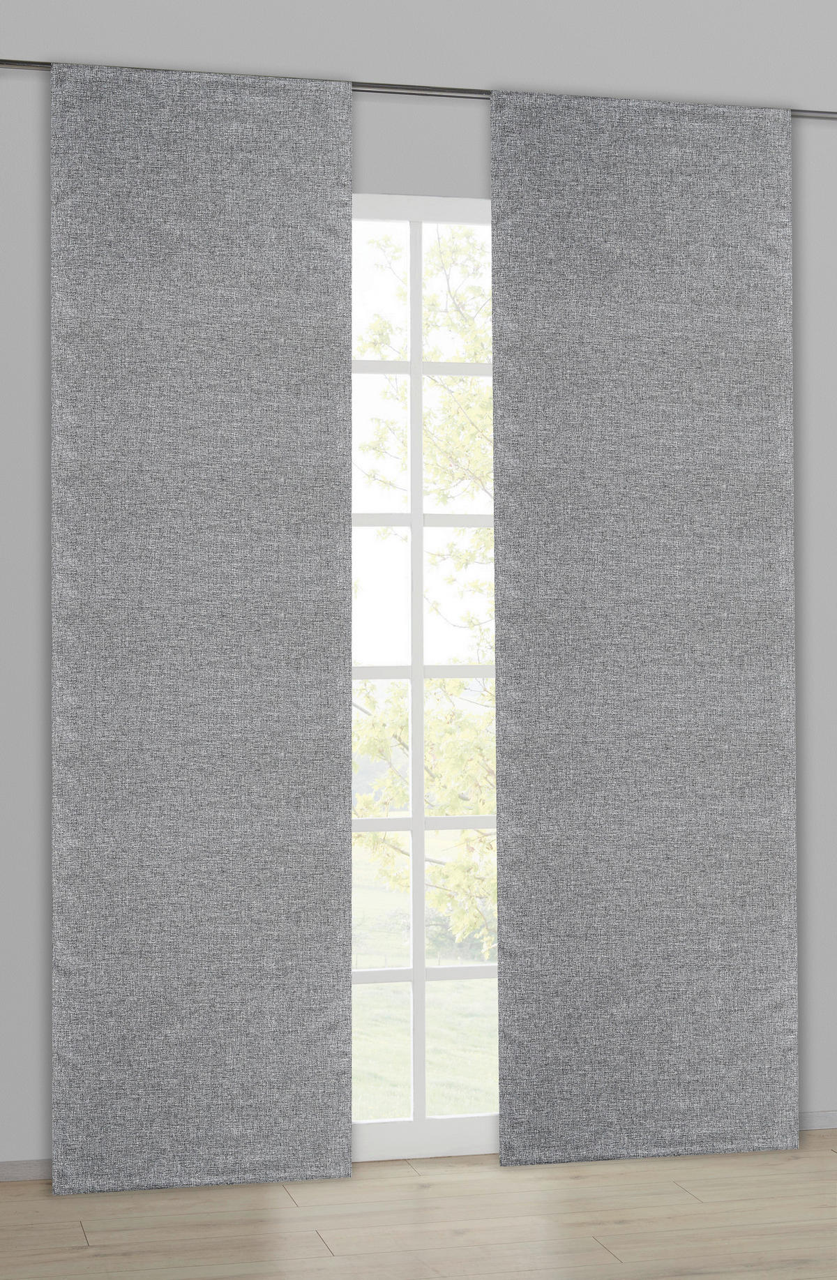 POCOline Schiebevorhang Burner anthrazit B/L: ca. 60x245 cm Burner - anthrazit (60,00/245,00cm) - POCOline