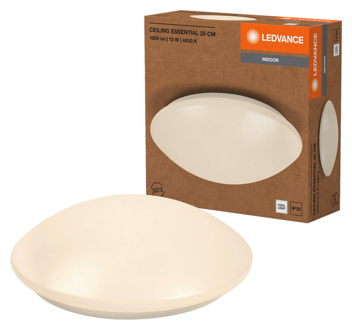 LEDVANCE Deckenleuchte weiß Kunststoff LED-Deckenleuchte_Essential - weiß - LEDVANCE