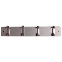 Garderobenleiste  grau Metall B/H/T: ca. 45x7x6 cm Freddy_1_Garderobenleiste 55700 - grau (45,00/7,00/6,00cm)
