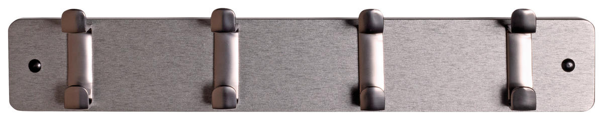 Garderobenleiste  grau Metall B/H/T: ca. 45x7x6 cm Freddy_1_Garderobenleiste 55700 - grau (45,00/7,00/6,00cm)