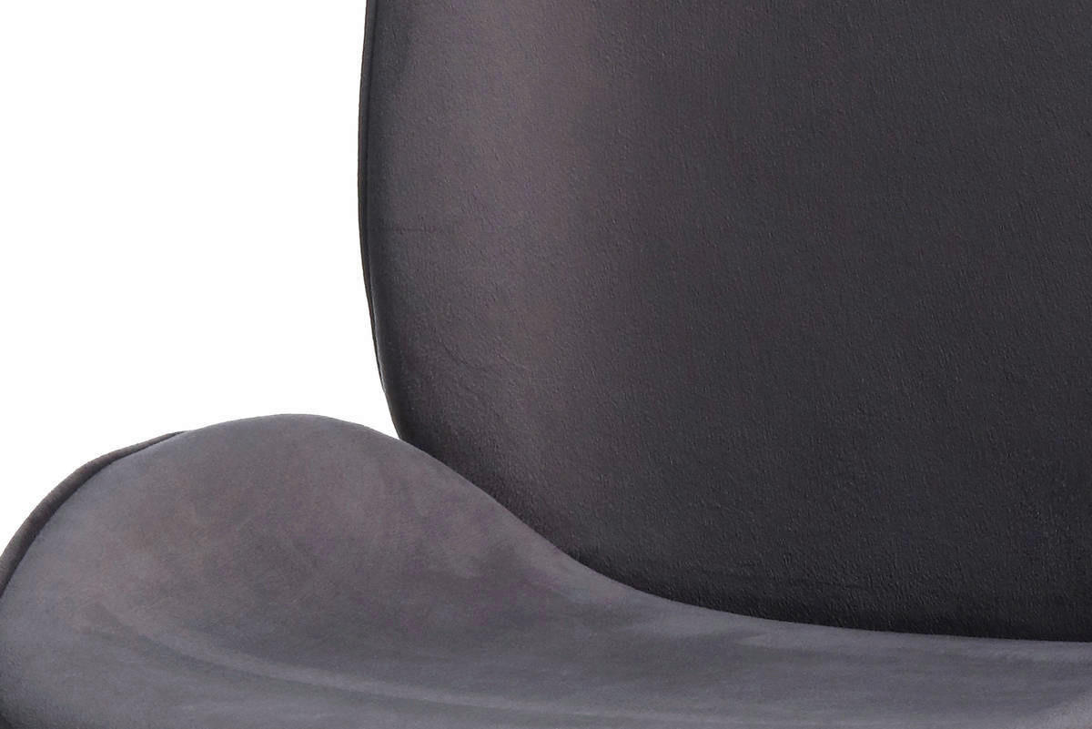 Stuhl Charlize 100 2er grau Microfaser B/H/T: ca. 48x87x59 cm Charlize 100 2er - messing/grau (48,00/87,00/59,00cm) - 360 Living