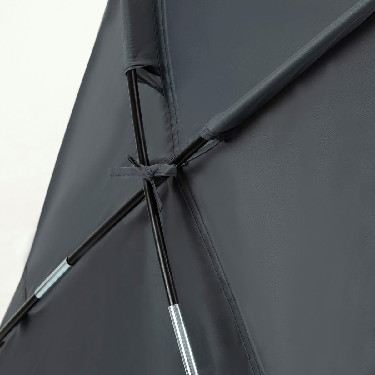 Outsunny Campingartikel B/H/L: ca. 86x200x147 cm Feldbett - grau (147,00/86,00/200,00cm) - Outsunny