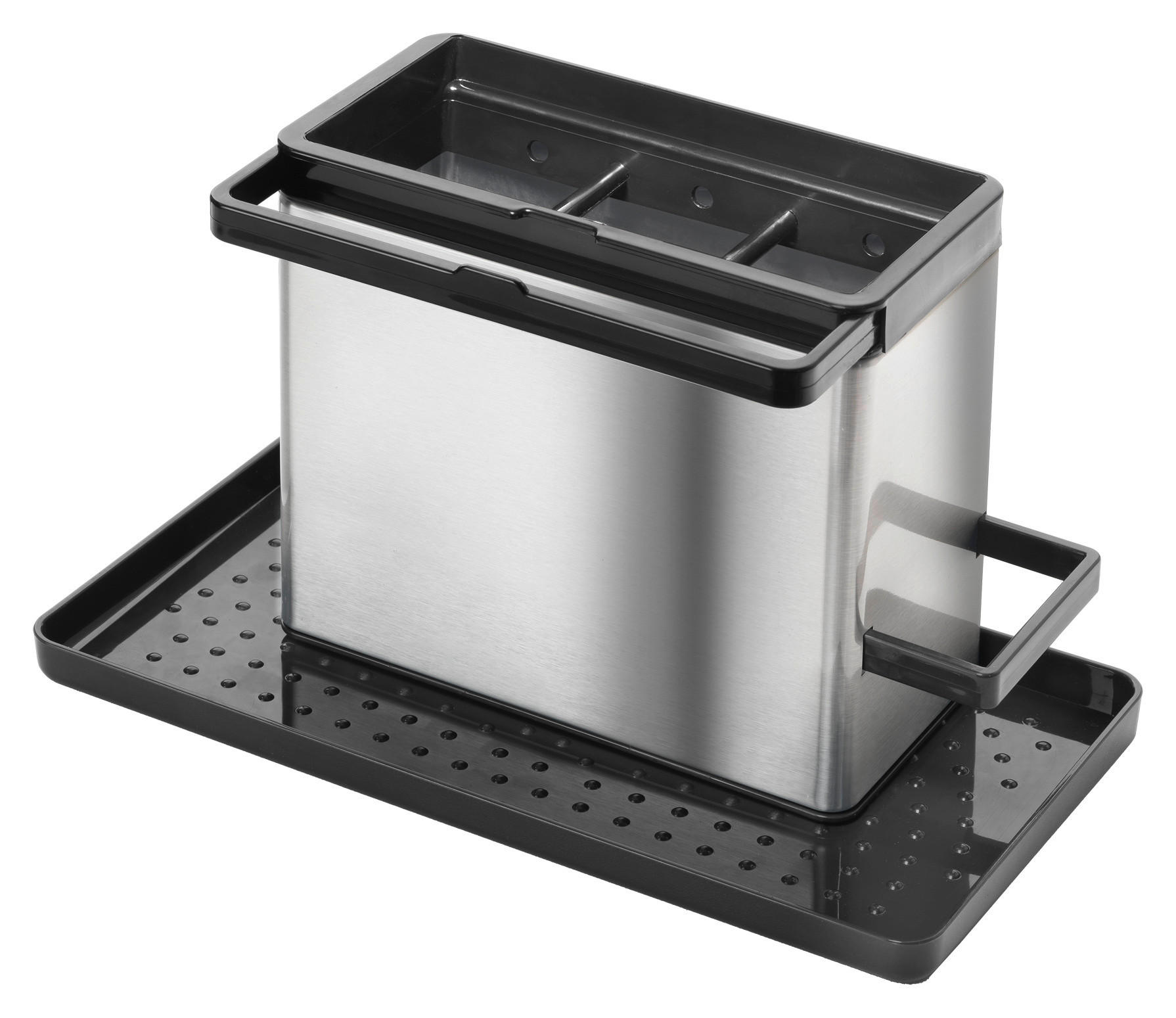 Metaltex Spülbecken-Organizer Tidytex silber Edelstahl B/H/T: ca. 24x14x13 cm Tidytex - silber/grau (24,00/14,00/13,00cm) - Metaltex
