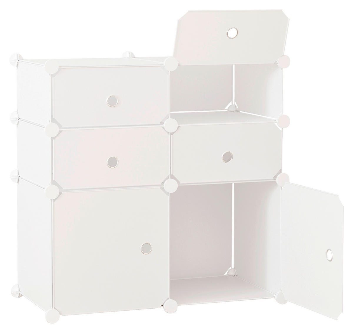 HOMCOM Schuhregal weiß Metall B/H/L: ca. 37x75x73 cm Schuhschrank - weiß (73,00/37,00/75,00cm) - HOMCOM