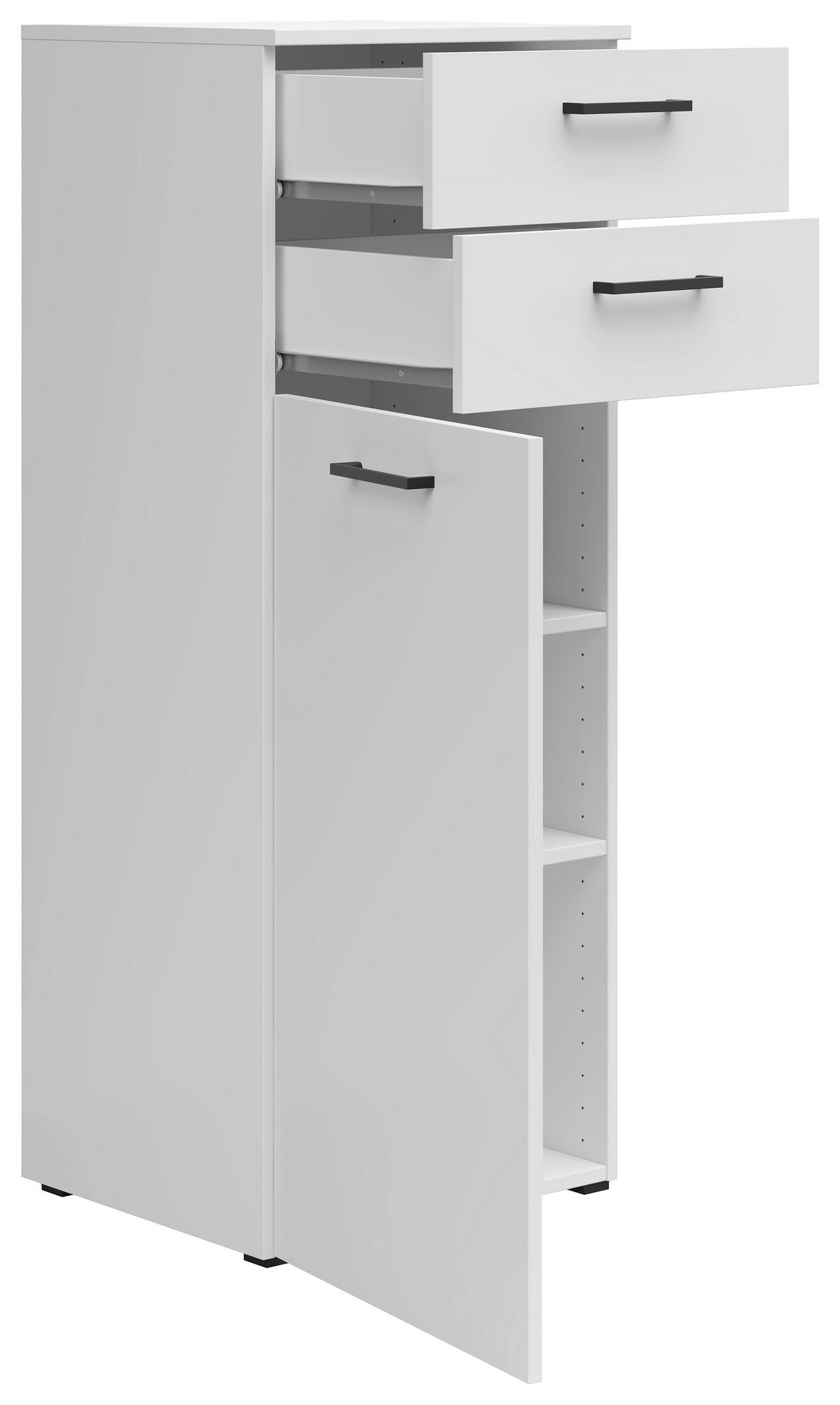 Kommode Multi-Stauraum Typ 17 weiß B/H/T: ca. 45x115x40 cm Multi-Stauraum Typ 17 - weiß (45,00/115,00/40,00cm)