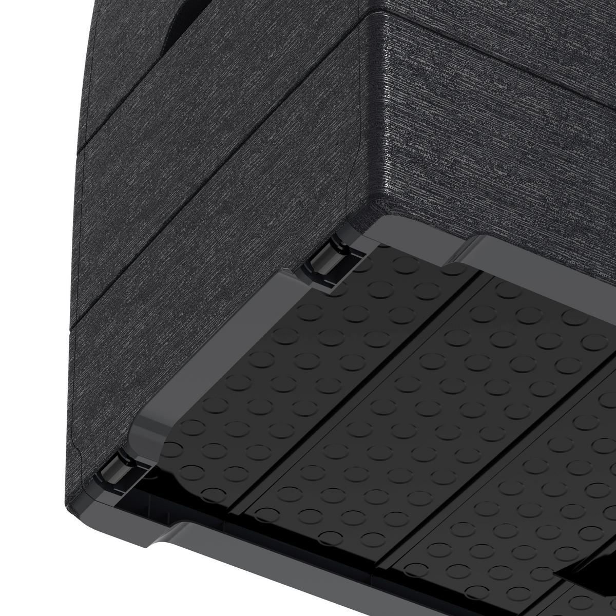 VCM Aufbewahrungsbox Durabox grau Kunststoff B/H/L: ca. 117x56x45 cm Durabox - grau (45,00/117,00/56,00cm) - VCM