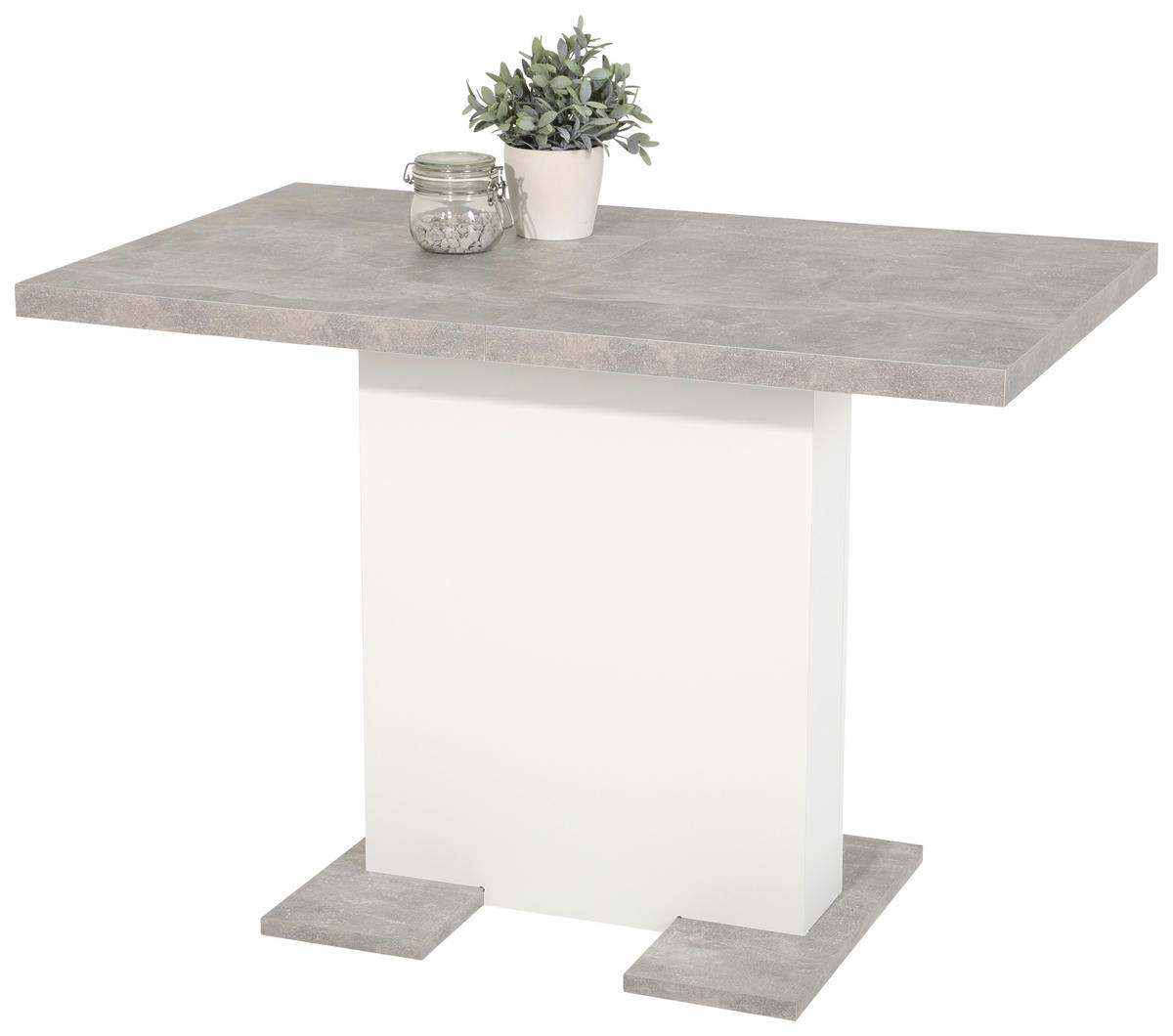 Esstisch Britt Beton weiß B/H/T: ca. 150x76x69 cm Britt - Beton/weiß (150,00/76,00/69,00cm) - Hela