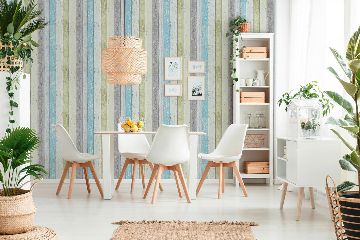 A.S.Creation Vliestapete Best of Wood`n Stone 2nd Edition Holzoptik blau B/L: ca. 53x1005 cm Best of Wood`n Stone 2nd Edition - blau (53,00/1005,00cm) - A.S.Creation