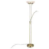 Reality Stehleuchte ORSON R40073508 messing weiß Metall Glas H/D: ca. 180x32 cm Orson - messing/weiß (32,00/180,00cm) - Reality