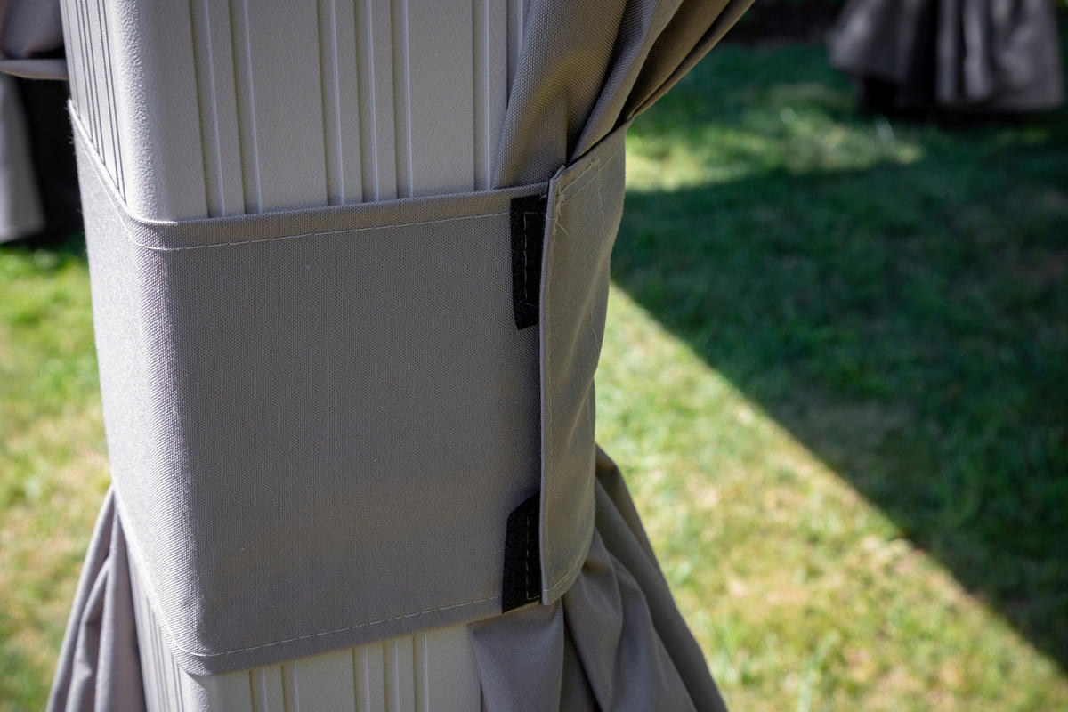 Sojag Pavillon-Vorhang-Set Messina taupe Polyester Messina - taupe - Sojag