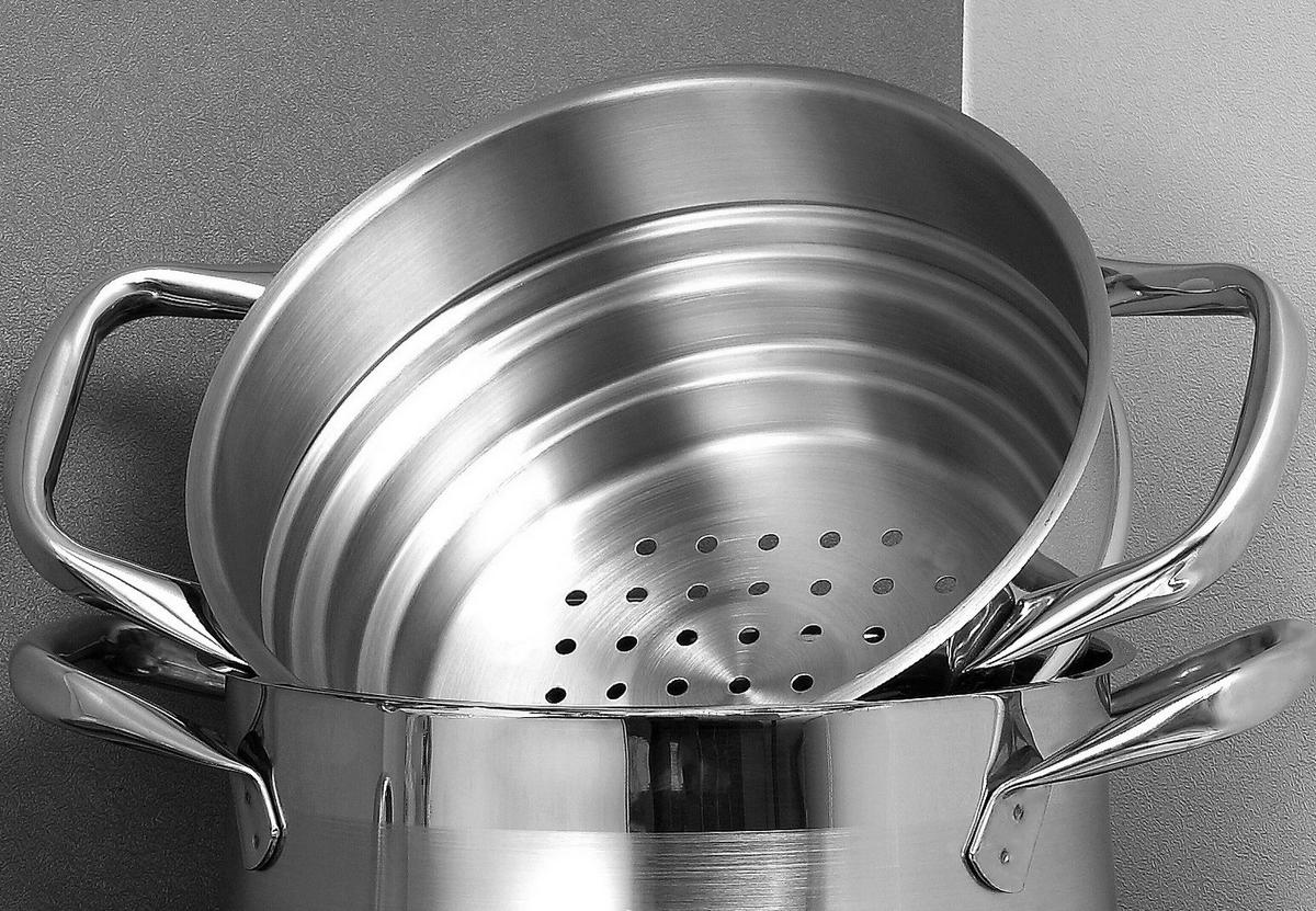 BERGNER Topfset Gourmet silber Edelstahl 3 tlg. Gourmet - silber - BERGNER