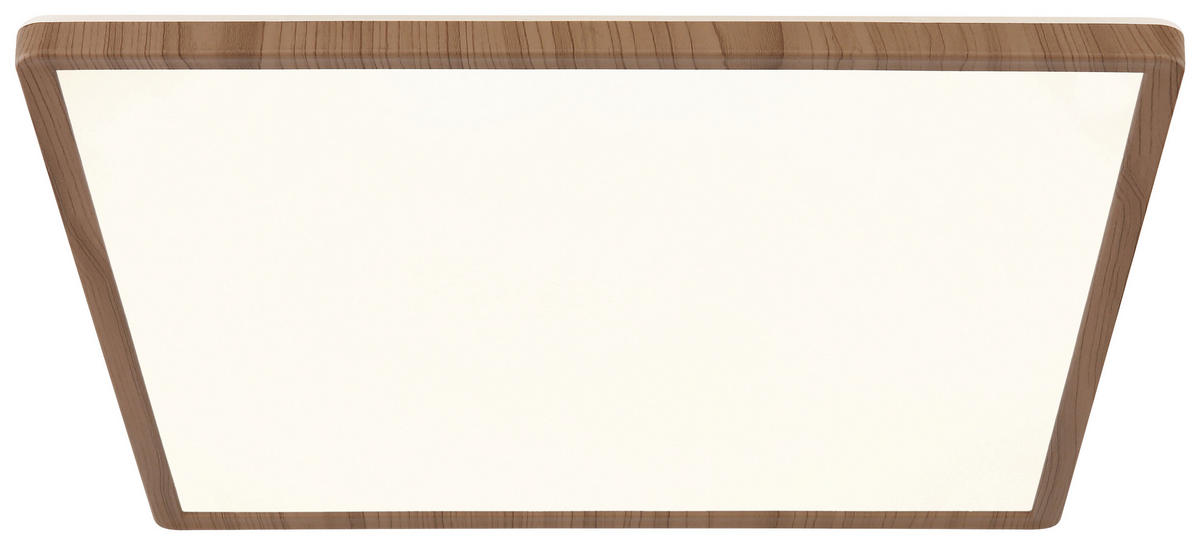 GLOBO LED-Deckenleuchte Opal braun Kunststoff B/H/T: ca. 42x2,5x42 cm SAPANA - braun/Opal (42,00/2,50/42,00cm) - GLOBO
