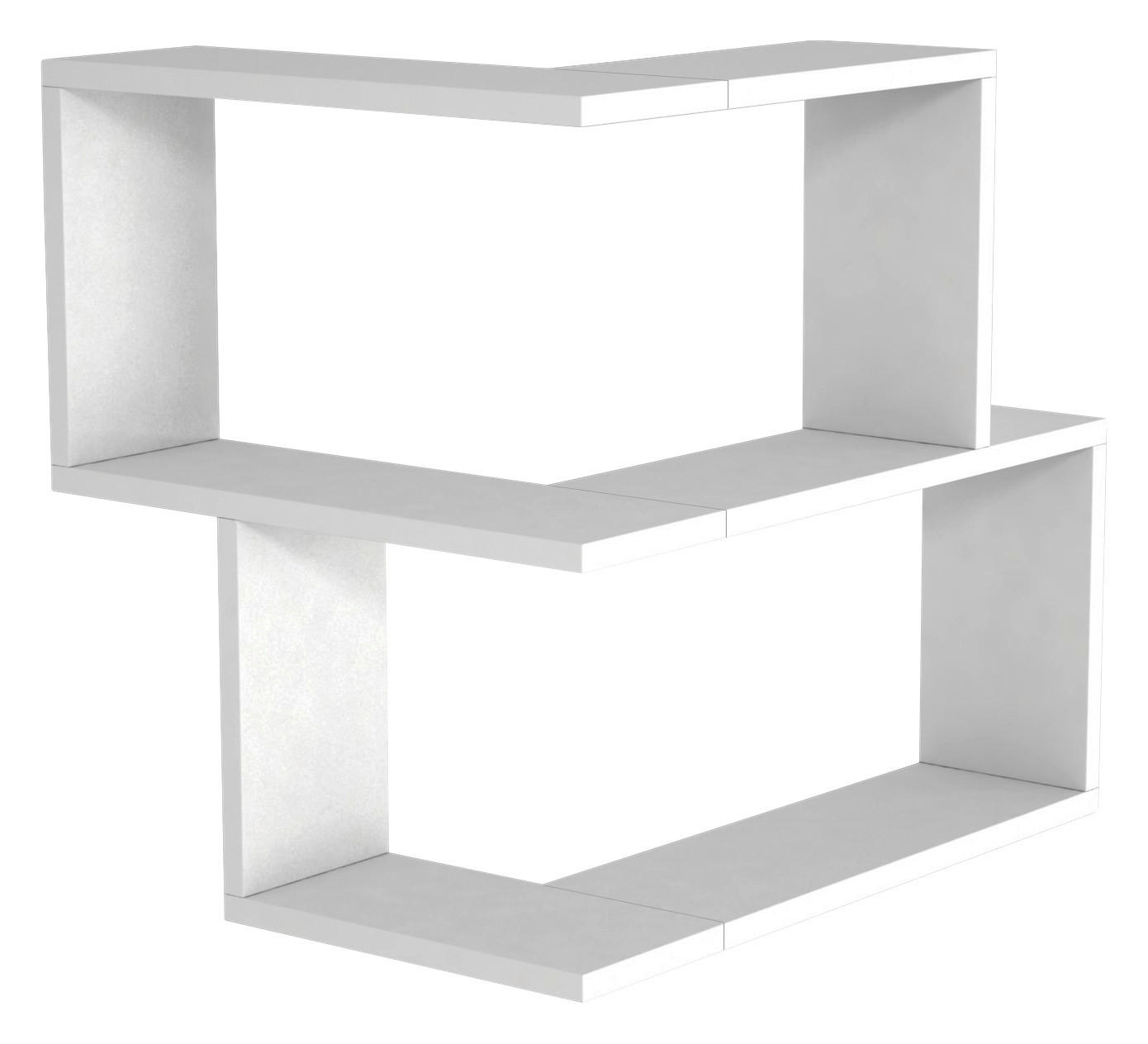 Wandregal Bulut weiß B/H/T: ca. 59,5x55,4x45 cm Bulut - weiß (59,50/55,40/45,00cm) - moebel17