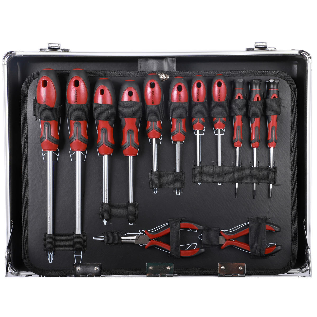 Werkzeugkoffer B/H/T: ca. 45,5x17x35 cm 128 tlg. Werkzeugkoffer_128tlg. - (45,50/17,00/35,00cm)