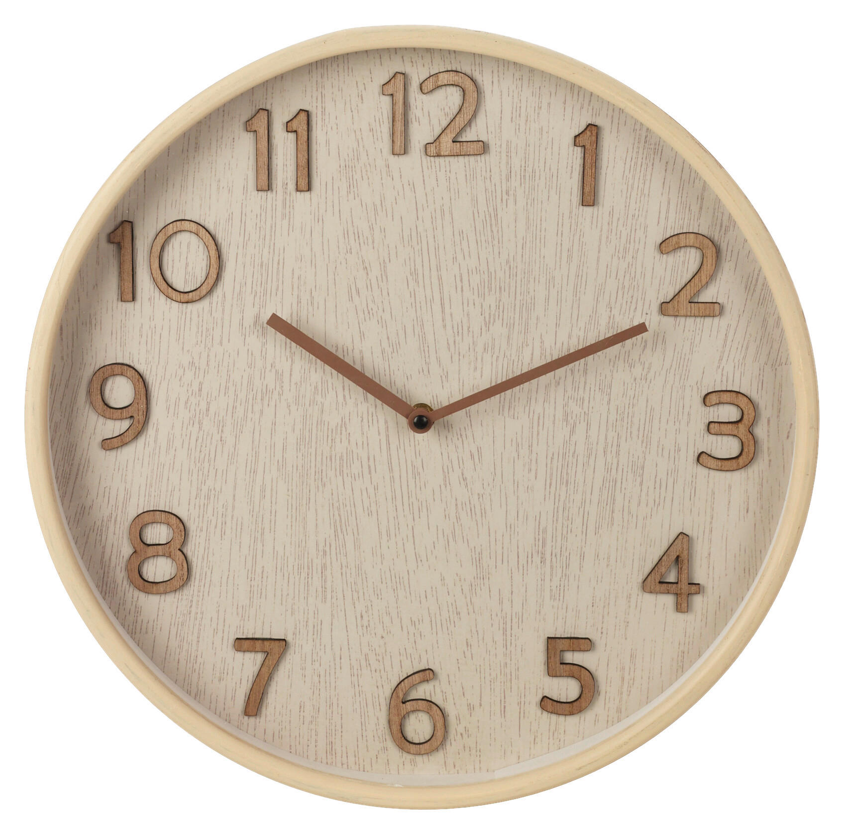 Wanduhr hellbraun Wanduhr - hellbraun