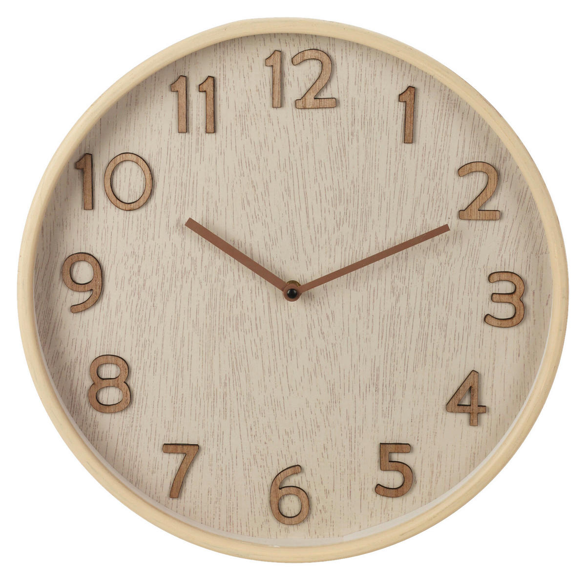 Wanduhr hellbraun Wanduhr - hellbraun