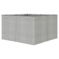 Outsunny Pavillon-Zubehör hellgrau Polypropylen H/L: ca. 352x205 cm Pavillon-Seitenwände - hellgrau (205,00cm) - Outsunny