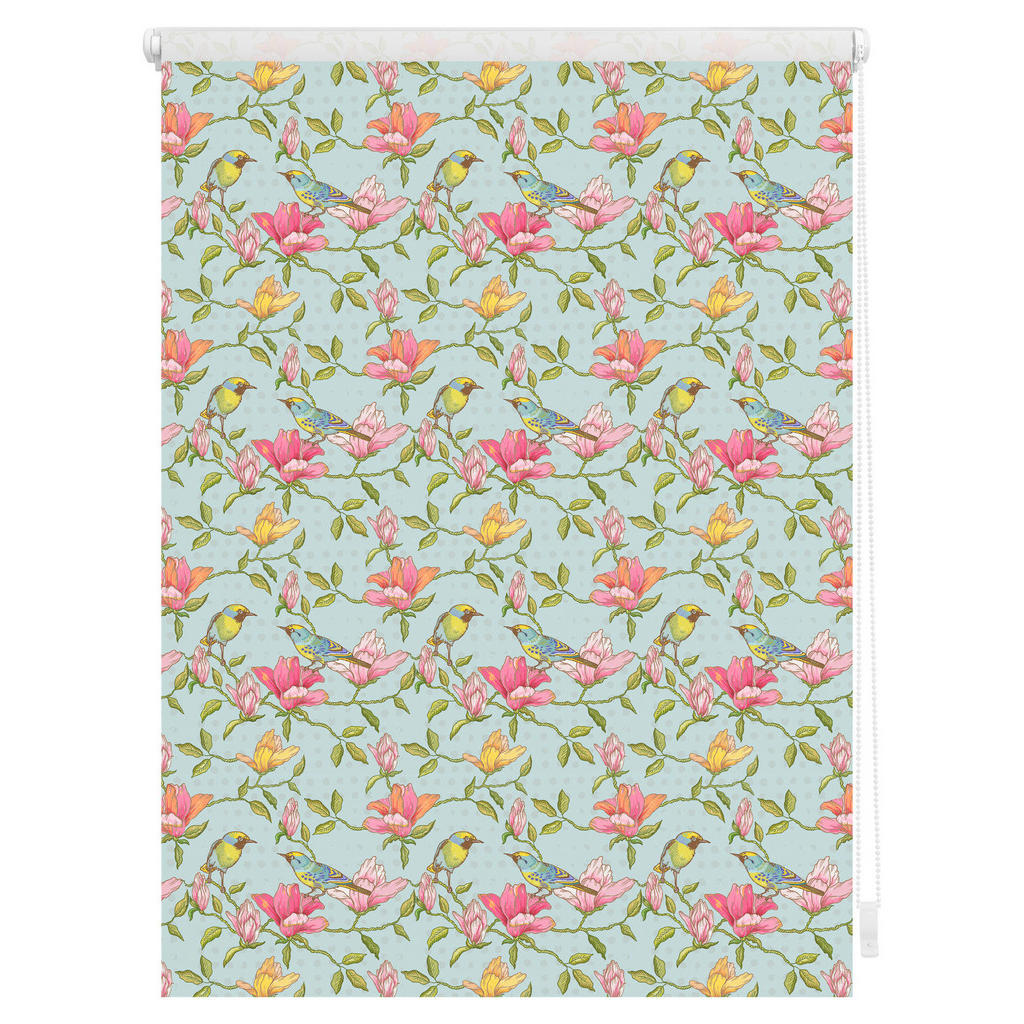 Thumbnail - LICHTBLICK Verdunkelungsrollo Birds grün B/L: ca. 80x150 cm