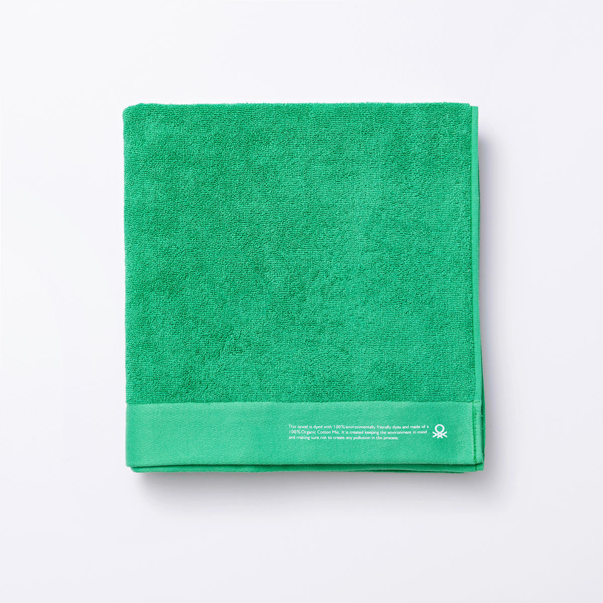 Badetuch grün Baumwolle B/L: ca. 150x90 cm Badetuch 90x150 - grün (150,00/90,00cm) - BENETTON