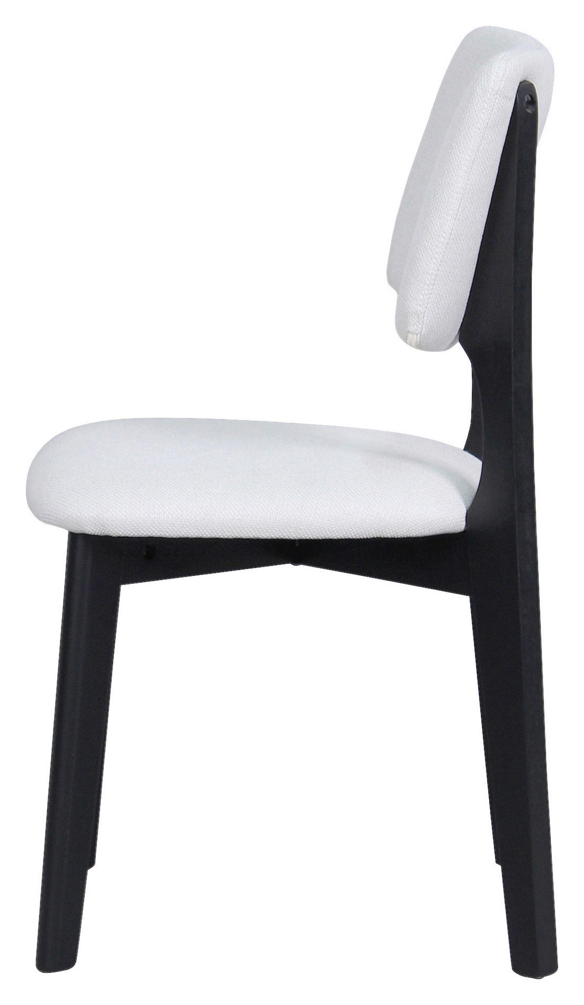 Stuhl ELSA schwarz beige Webstoff B/H/T: ca. 48x87x54 cm ELSA - beige/schwarz (48,00/87,00/54,00cm) - byLIVING