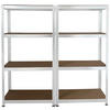 Schwerlaststeckregal 2er-Set weiß B/H/T: ca. 160x160x40 cm Schwerlaststeckregal 160x160x40cm W - weiß (160,00/160,00/40,00cm)