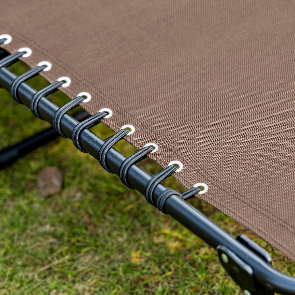 Outsunny Sonnenliege braun Stahl B/H/L: ca. 58x30x185 cm Sonnenliege - braun (185,00/58,00/30,00cm) - Outsunny