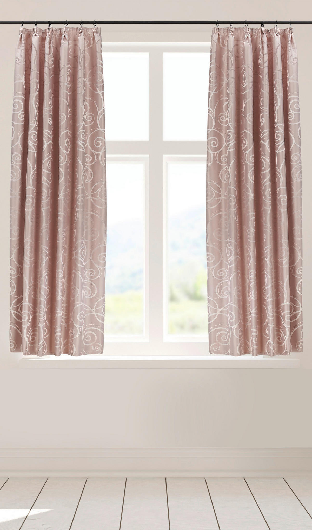 silver edition Dekovorhang Triest rosé B/H: ca. 140x175 cm Triest - rosé (140,00/175,00cm) - silver edition