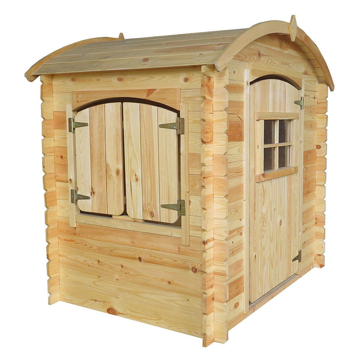 Timbela Kinderspielhaus M505 natur B/H/L: ca. 146x145x112 cm M505 - natur (112,00/146,00/145,00cm) - Timbela