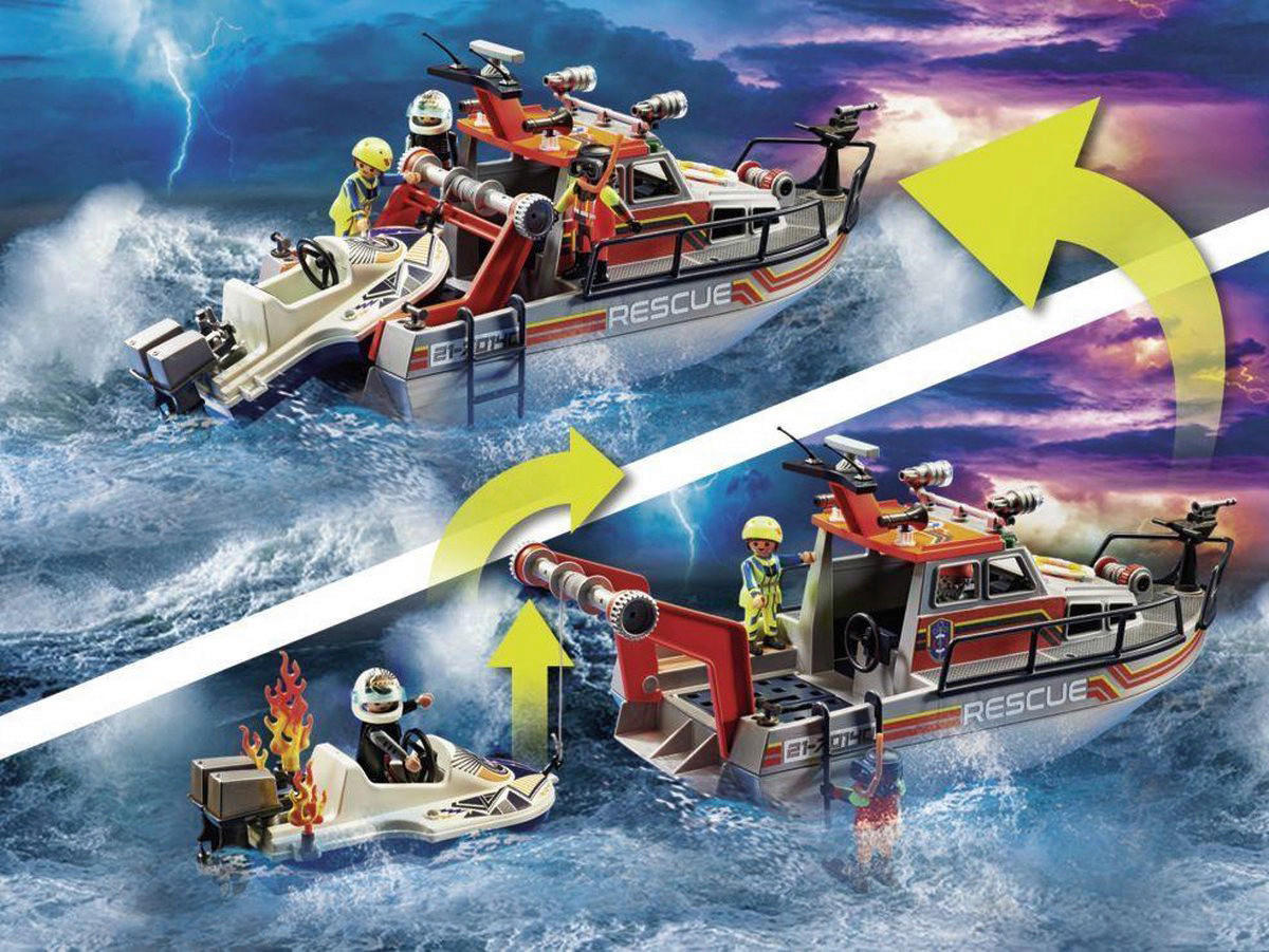 Playmobil City Action Seenot Löscheinsatz Rettungskreuzer 70140 Löscheinsatz Rettungskreuzer 70140 - bunt - Playmobil