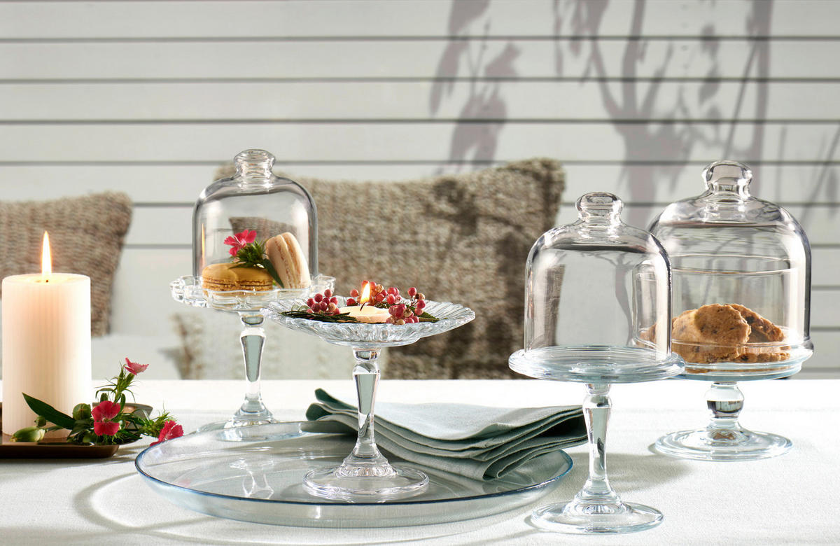 CreaTable Tortenplatte MINI PATISSERIE transparent Glas MINI PATISSERIE - transparent - CreaTable