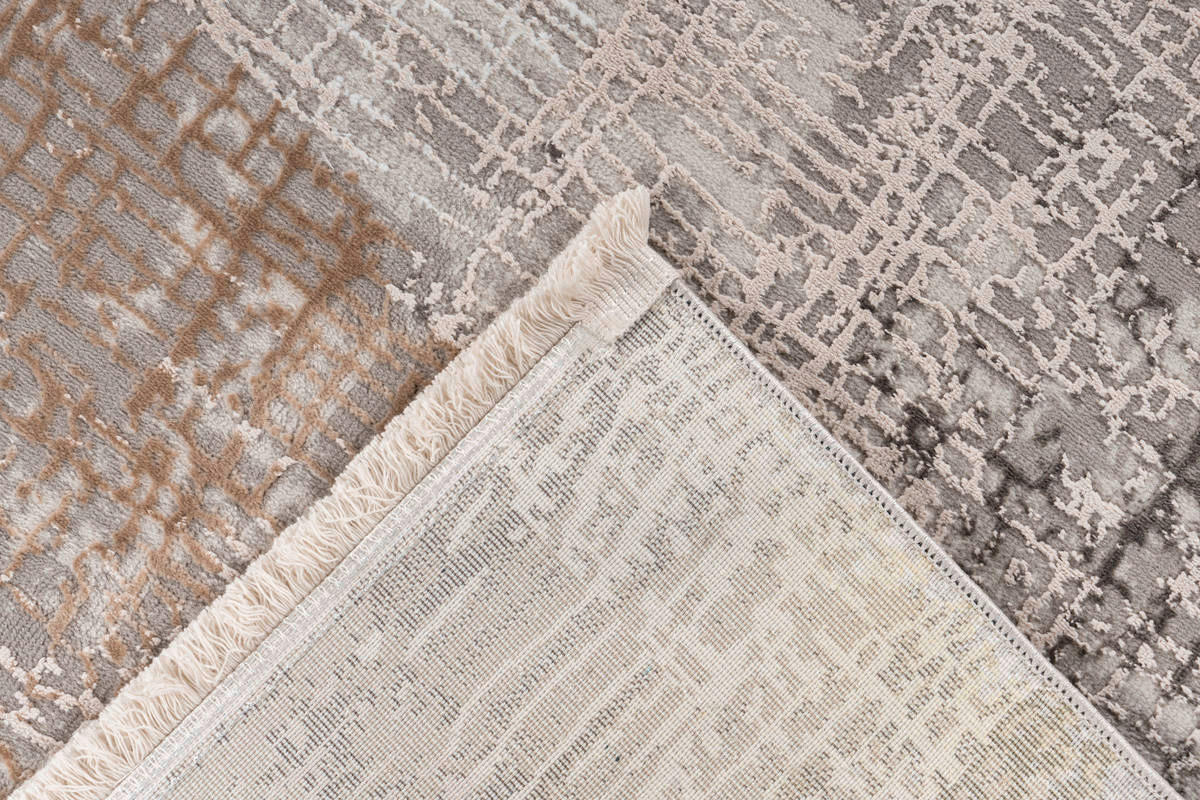 360Living Teppich Akropolis grau B/L: ca. 80x150 cm Akropolis - silber/grau (80,00/150,00cm) - 360Living