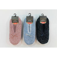 Damen-Socken Chenille-Ballerina_Damen_ABS - sortiert