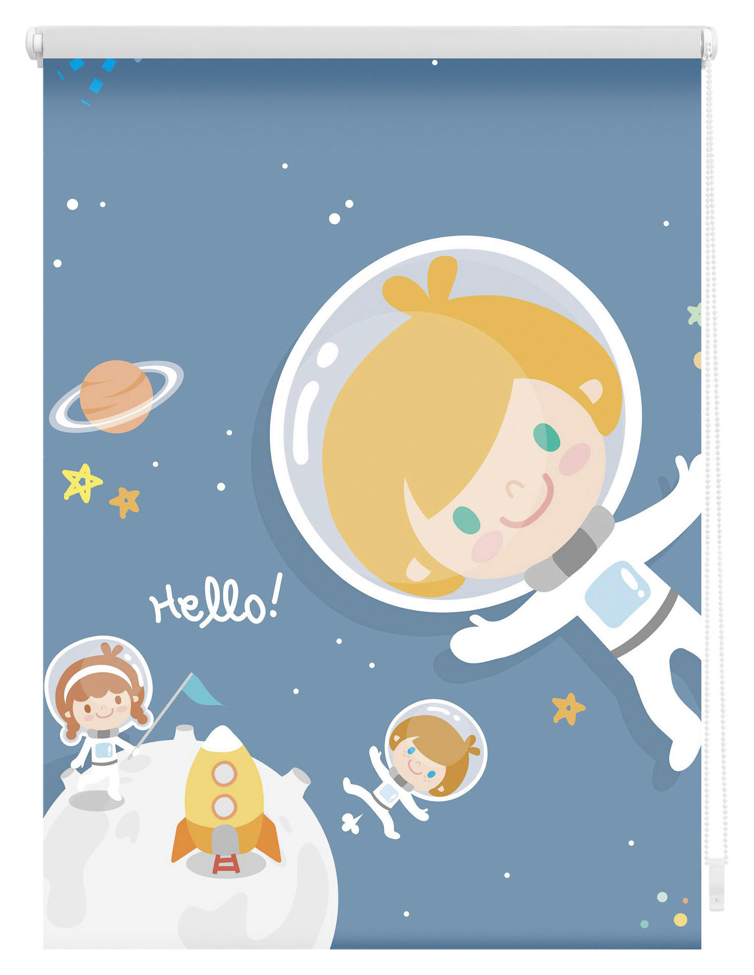 Thumbnail - LICHTBLICK Verdunkelungsrollo Astronaut blau B/L: ca. 45x150 cm