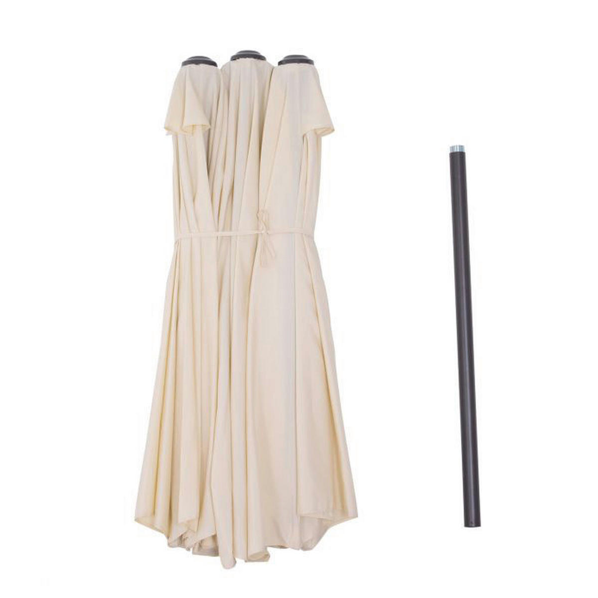 Outsunny Marktschirm creme Metall B/H/L: ca. 270x240x460 cm Marktschirm - creme (460,00/270,00/240,00cm) - Outsunny