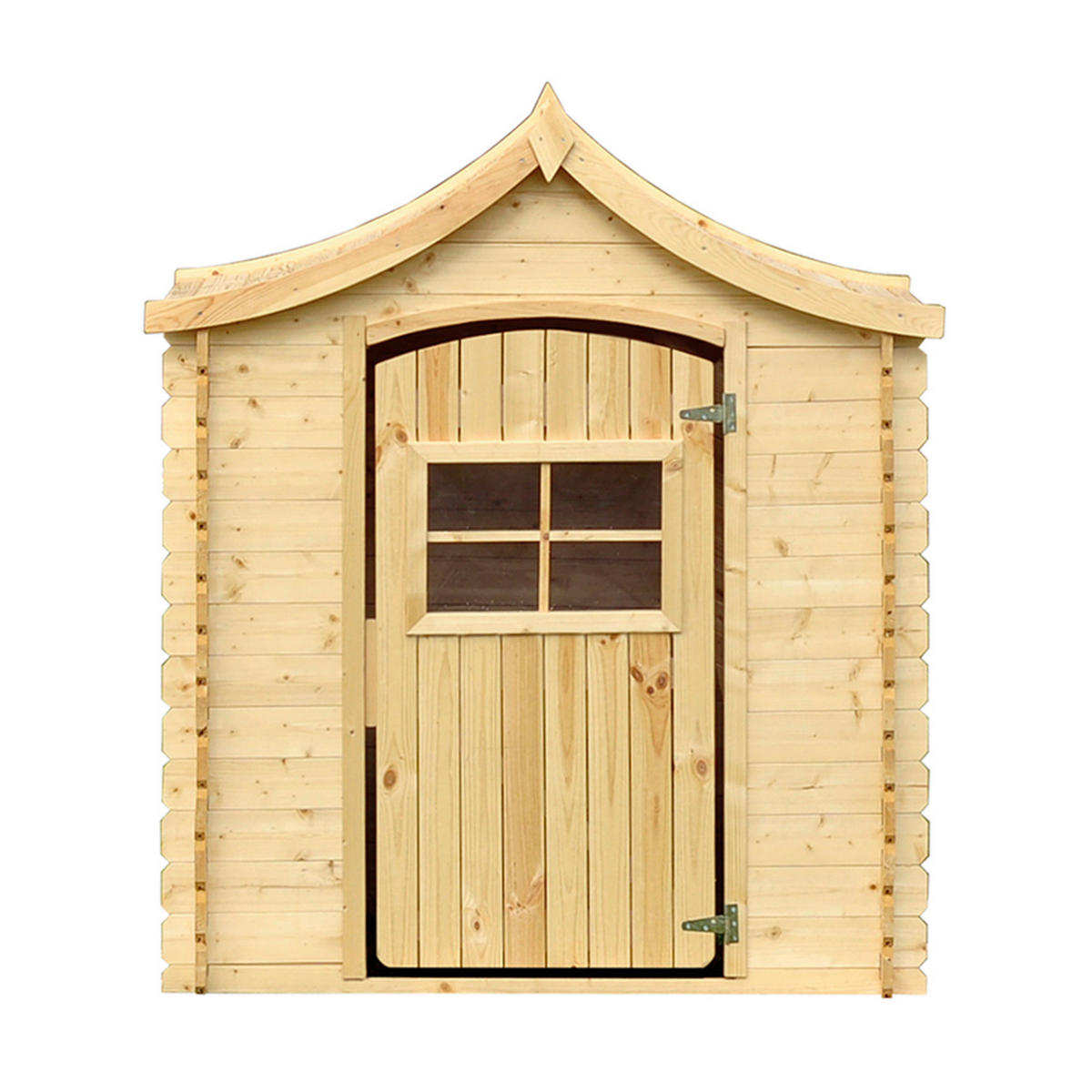 Timbela Kinderspielhaus M550 natur B/H/L: ca. 146x152x112 cm M550 - natur (112,00/146,00/152,00cm) - Timbela